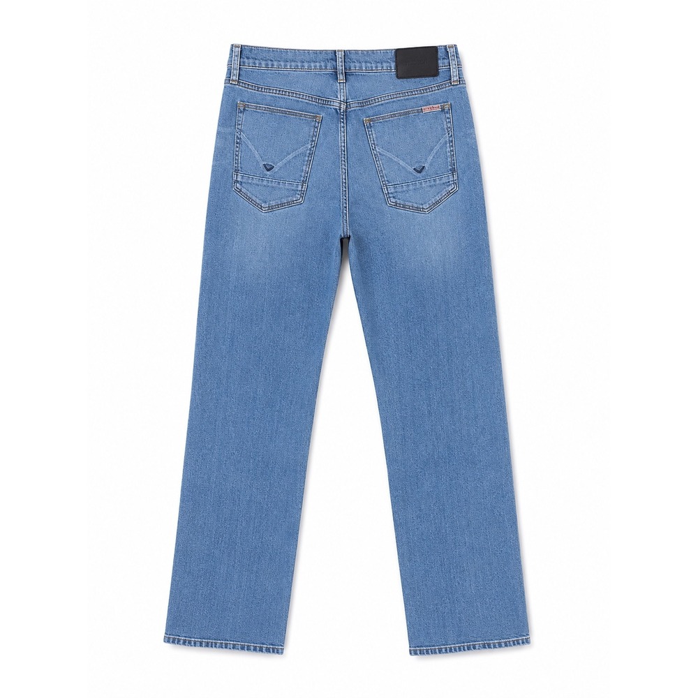 Hudson Byron Straight Leg Jeans Mens 33 Medium Wash Blue Denim Pants 32 Inseam - Picture 2 of 5